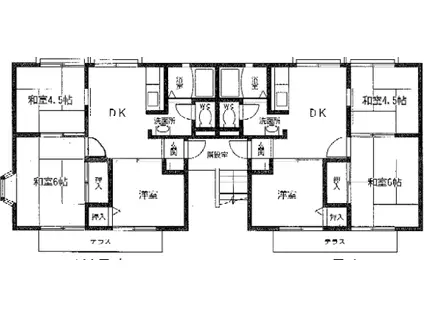 アドバンスコーポ(3DK/1階)の間取り写真