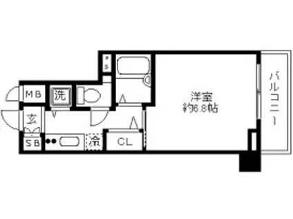 フェニックス目黒弐番館(1K/3階)の間取り写真