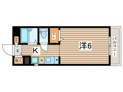 パークビレッジ大倉山(1K/2階)の間取り写真