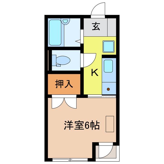 COZY TOWN KS(1K/3階)の間取り写真