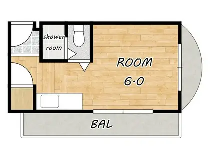 星光ビル(ワンルーム/3階)の間取り写真