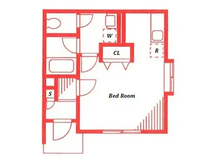 西大口デザインコートII(ワンルーム/1階)の間取り写真
