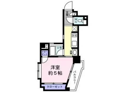 レジディア恵比寿III(ワンルーム/4階)の間取り写真