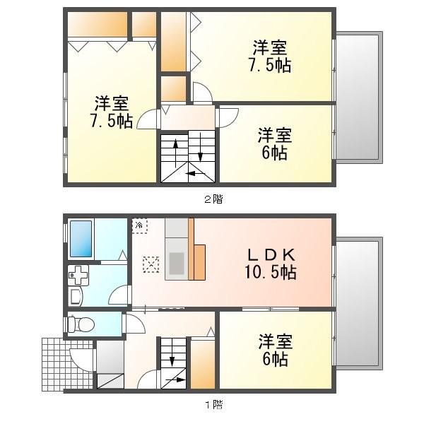 セントラルスクエアファイブ(4LDK/1階)の間取り写真