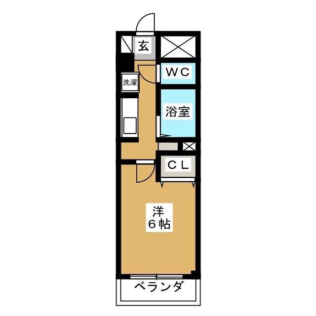 エシッド行徳駅前(1K/2階)の間取り写真
