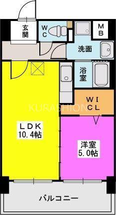 F・STAGE博多(1SLDK/2階)の間取り写真