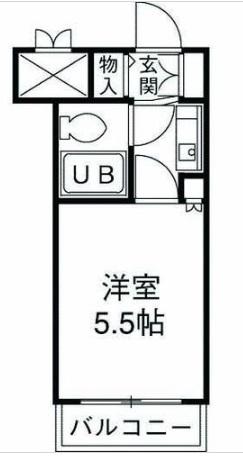 クリオ相模原弐番館(ワンルーム/3階)の間取り写真
