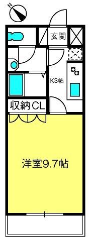 フェアリーコート(1K/1階)の間取り写真
