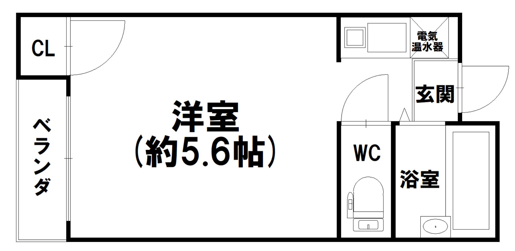 RENATUS新深江(ワンルーム/3階)の間取り写真