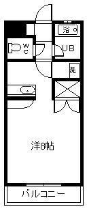 プチメゾン丸山(ワンルーム/1階)の間取り写真