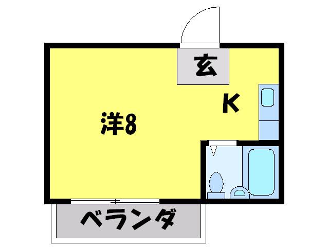MTハイツ玉出(ワンルーム/2階)の間取り写真