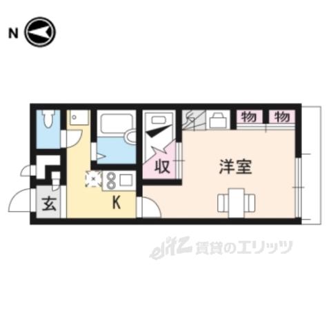 レオパレスミヨシ(1K/2階)の間取り写真