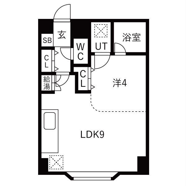 ダイアパレス北34(1LDK/6階)の間取り写真