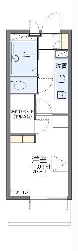レオパレス東長田(1K/3階)の間取り写真