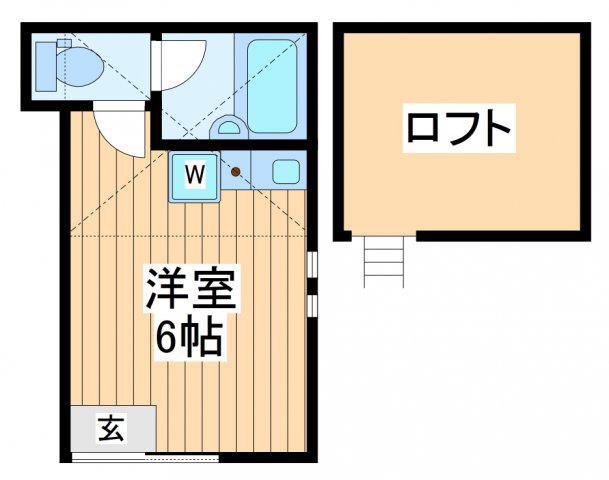 エミリアロマーニャ(ワンルーム/2階)の間取り写真