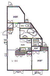 エリートハウス・東光(2LDK/2階)の間取り写真