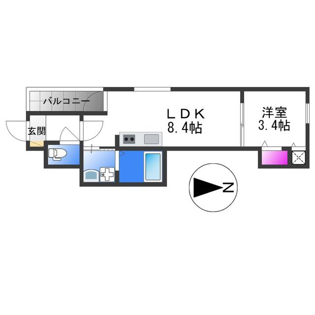 YSMAISONHOLY(1LDK/2階)の間取り写真