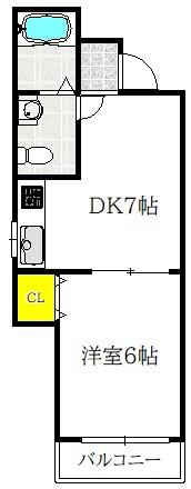 PRECIOUSJ-1(1DK/5階)の間取り写真