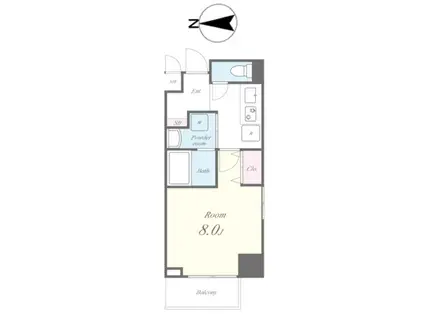 MEIN SCHLOSS 三河島(1K/4階)の間取り写真