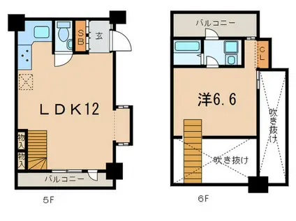 イイダアネックスVII(1LDK/5階)の間取り写真