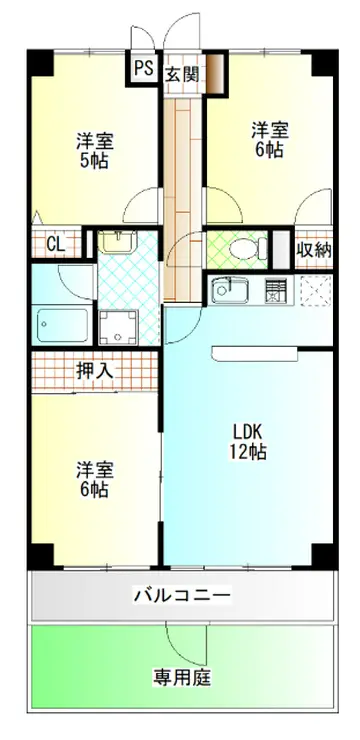 プレエステート長田 1階階 間取り