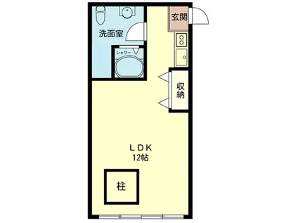 ロイヤルアネックスビル(ワンルーム/2階)の間取り写真