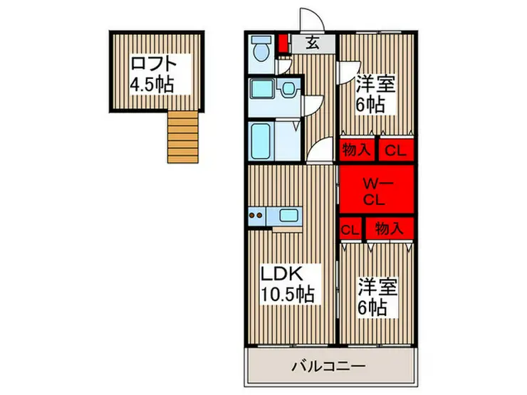 コニファーガーデン所沢 3階階 間取り