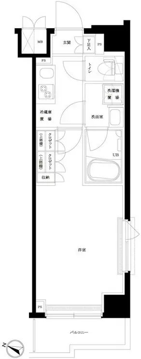 ルーブル川崎上平間弐番館 3階階 間取り