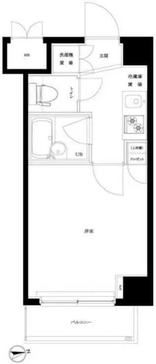 ルーブル北新宿 6階階 間取り