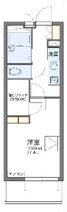 レオパレスアルテア日進 3階階 間取り