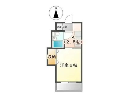 江戸橋マンションA棟(1K/3階)の間取り写真