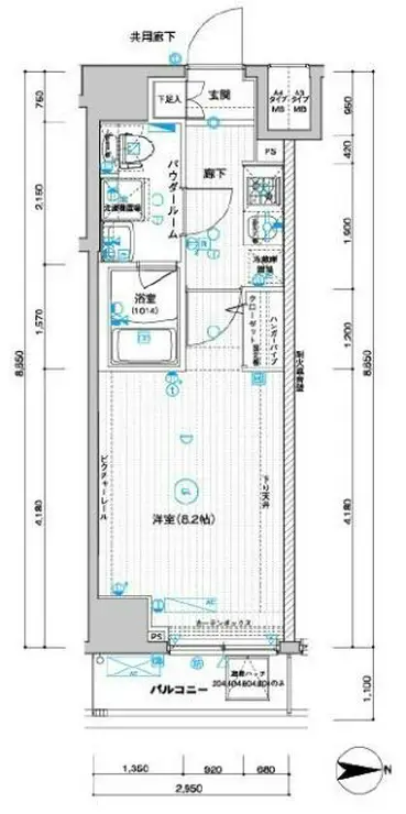 メインステージ武蔵関駅前II 7階階 間取り