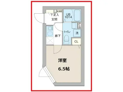 レピュア三ノ輪レジデンスII(1K/3階)の間取り写真