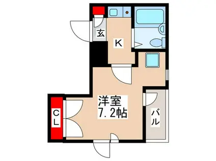 グランドステータス ピエドラ(1K/3階)の間取り写真