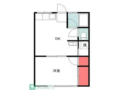 BROOKLYN AVENIR 2E(1DK/1階)の間取り写真