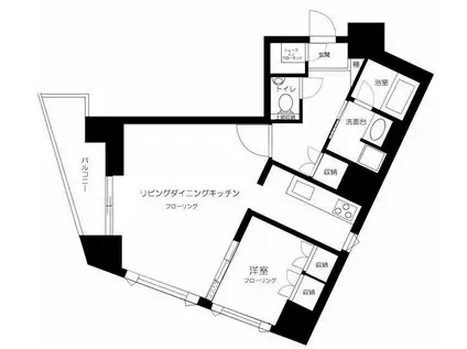DELCCS白山(1LDK/8階)の間取り写真