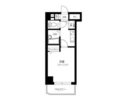 トーシンフェニックス吉祥寺参番館(1K/4階)の間取り写真