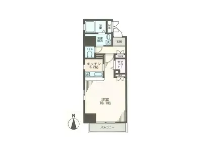 コンフォート両国(ワンルーム/5階)の間取り写真