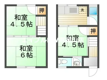 ラメゾン日比(3K/1階)の間取り写真