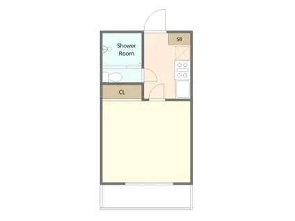 HEIM板橋(1K/1階)の間取り写真