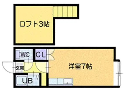 レスポアール文京台(ワンルーム/2階)の間取り写真