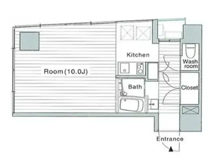 ACCUMN(ワンルーム/4階)の間取り写真