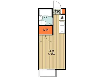 アドバンテージ(ワンルーム/1階)の間取り写真