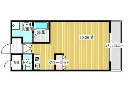 リベールエム二俣川(ワンルーム/3階)の間取り写真