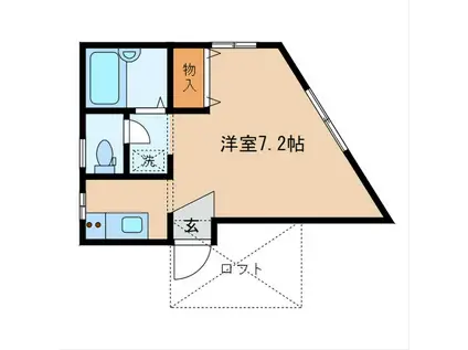 ランベール下落合(ワンルーム/2階)の間取り写真