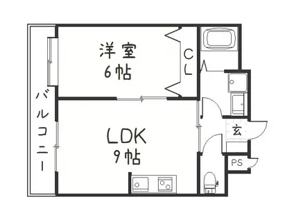 チャペルコンサート(1LDK/11階)の間取り写真