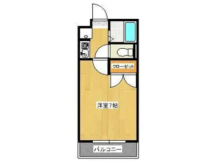 マリンカ(1K/2階)の間取り写真