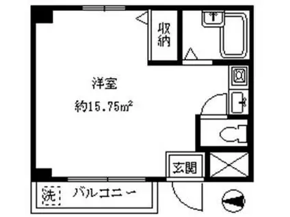 アドバンス東長崎(ワンルーム/1階)の間取り写真