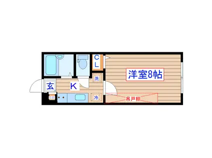 SUN-PARK・14(1K/5階)の間取り写真