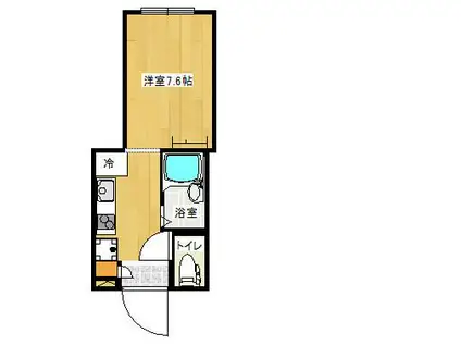 AZEST-RENT石神井公園(ワンルーム/2階)の間取り写真